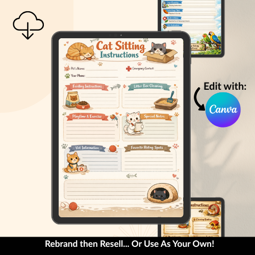 Pet Sitter Instruction Templates