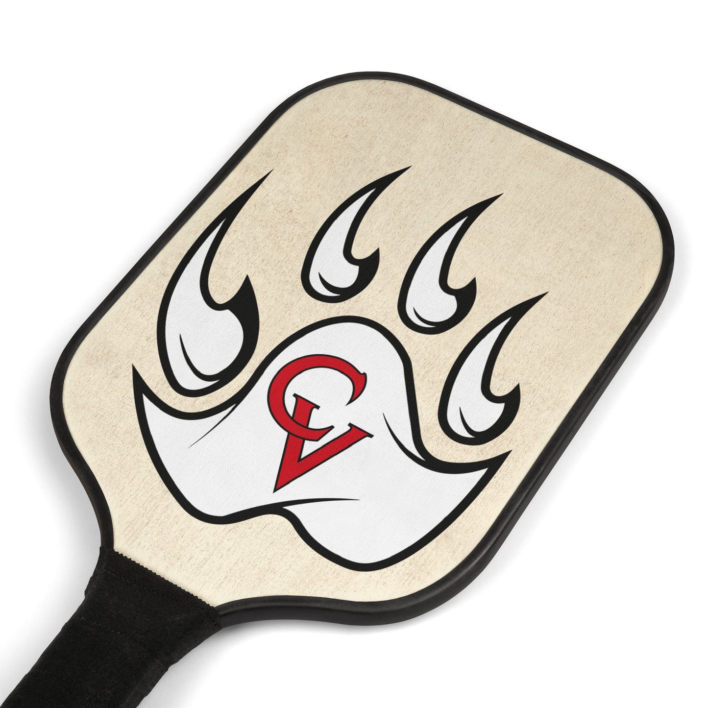 Pickleball Paddle Set — Team CV Bear Paw Logo Pickleball Kit (2 Paddles + Balls)