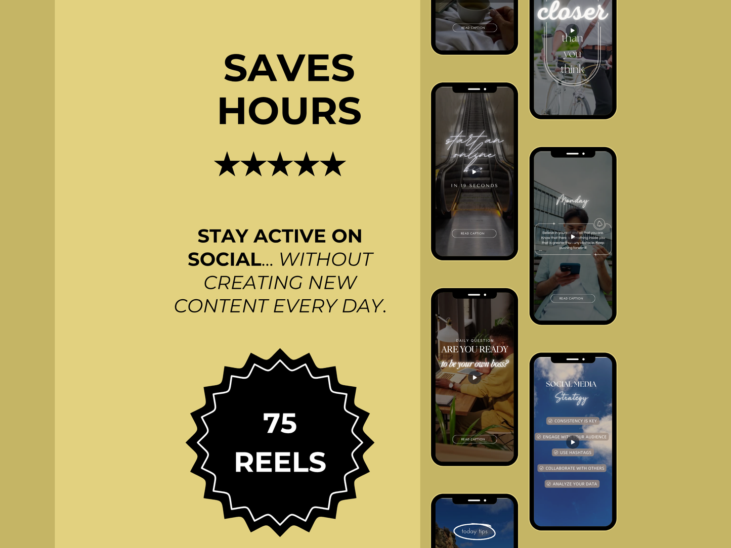 75 Online Business Reels for Guys